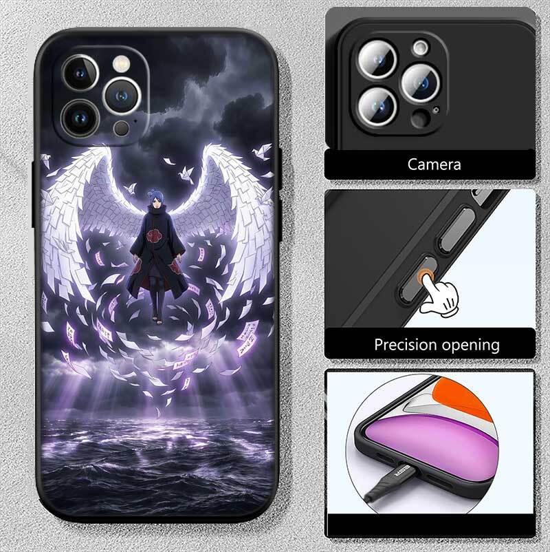 Anime Naruto Akatsuki Phone Case for Xiaomi Poco C40 C51 C50 C55 C65 C71 C75 C85 F8 F7 F6 F5 F3 F2 X7 X6 X4 X3 X2 M7 M6 M5 M4 M3 M2 Pro