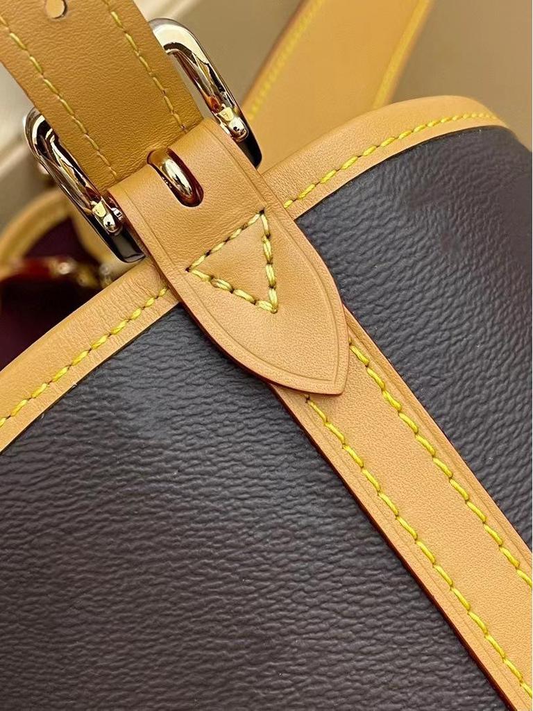 2025 Monogram Damen-Tragetasche (klein): Vintage-Umhängetasche, Schultertasche, Einkaufstasche für Mutter und Kind