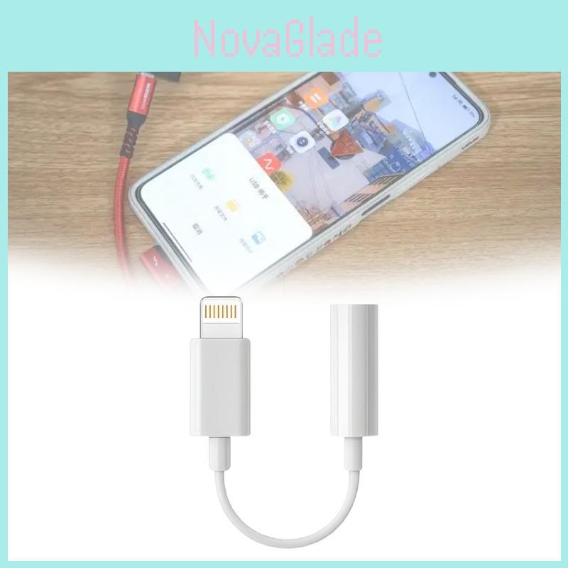 Apple Lightning To 3.5mm Headphone Adapter With Sound Card For Live Streaming