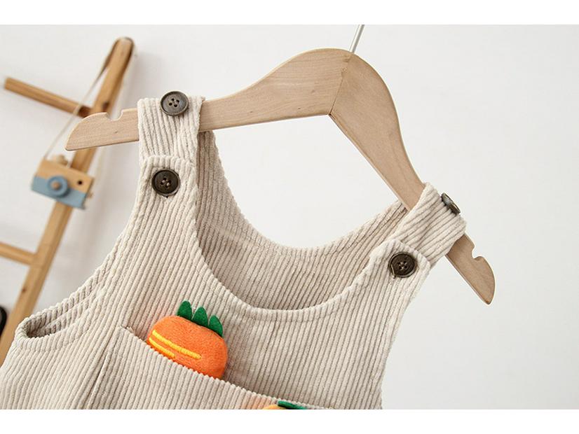 2025 Winter Cord-Latzhose im koreanischen Stil für Babys (0-3 Jahre) - Süßes Einteiler-Outfit
