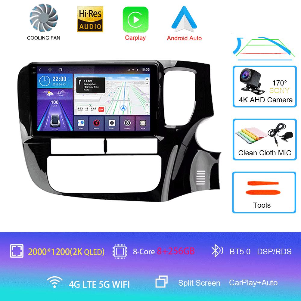 Car Radio Android 14 Carplay For Mitsubishi Outlander 3 GF0W GG0W 2012 2013- 2018 Navigation GPS Multimedia Player Stereo WiF+4G
