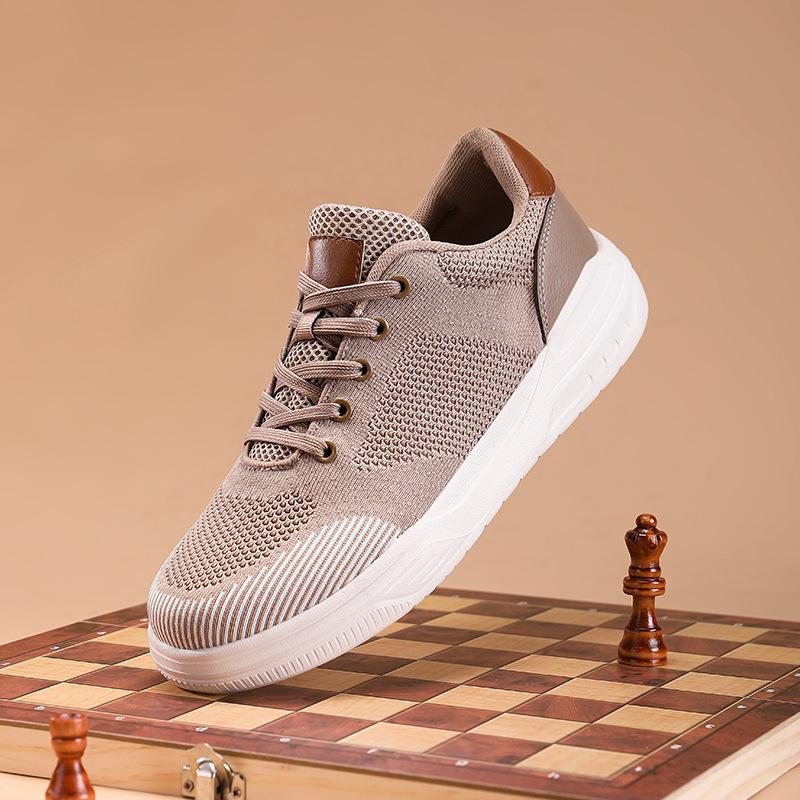 Spring and Autumn New Breathable Casual Shoes, Running Shoes, Lightweight Fly-Woven Sneakers