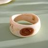 Y2K Boho Vintage Resin Bangle Women Wide Round Bracelet Dopamine Color Statement Wrist Jewelry For Daily Party Wear Accessories