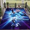 Custom Text Printed Rug Erling Haaland Non Slip Floor Carpet For Home Room Decor