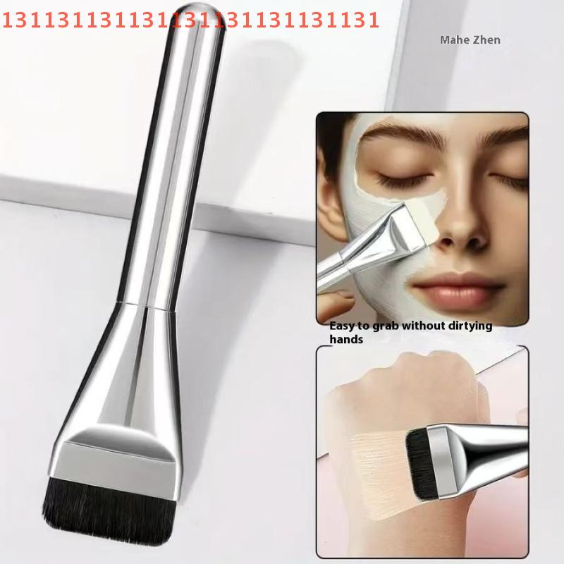 Lekki aplikator do płynnego makijażu ze zintegrowaną gąbeczką Akcesorium do narzędzi do makijażu Płaski pędzel do podkładu