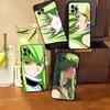Anime Code Geass C.C Handyhülle Für iphone 17 16 15 16e 14 13 12 11 Pro Max Plus Hülle Cover Coque