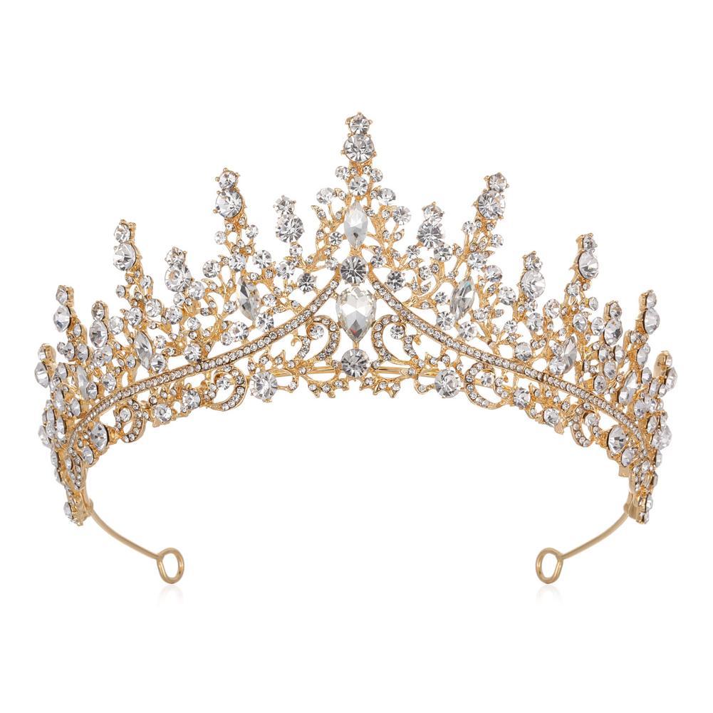 Buy Baroque Wedding Crown Rhinestone Crystal Diadem Queen Tiaras