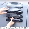 ABS Car Door Knob Bowl Frame Gate Handle Cover Trim Protector Decoration Accessories For Chery Jetour Traveler T2  2024 2025