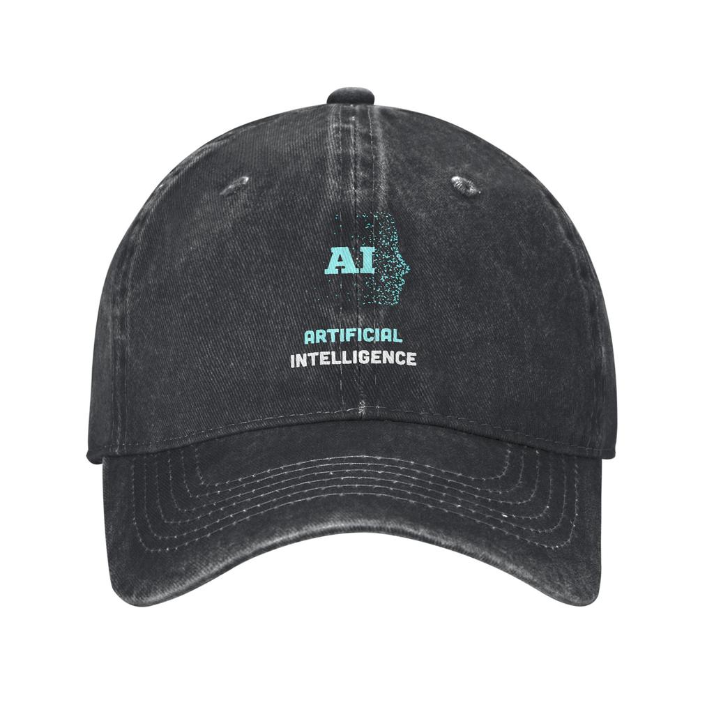 Artificial Intelligence AI Light Mature Style Baseball Cap Not Easy To Fade Sports Enthusiasts Unisex Denim Hat