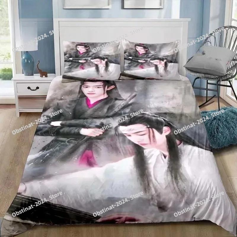 Drama The Untamed Xiao Zhan Wang Yi Bo Bedding Set Single Twin Full Queen King Size Bed Set Adult Kid Bedroom Bedding Gift 011