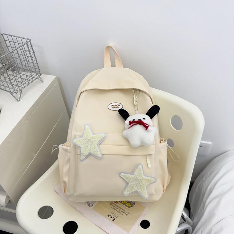 Girls Travel Backpack Children s Spring Outing Bag Elementary School Bag Multi-functional Large Capacity Fresh Forest Backpack Pink бежевый