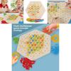 Geometrisches Holzketten-Puzzlespiel für Familie, Denksportaufgaben und Kompetenzentwicklung
