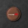 2Pcs Non-slip Car Water Cup Pad Fur Drink Coaster Holder For Honda Mugen Power Civic Accord Odyssey BBJ Jazz CRV Spirior Accessories
