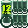 12 Rollos Adhesivos Verdes Florales Cintas Flores de Colores Estambres Envoltura Cinta de Papel Floristería Boda Fiesta Decoración Manualidades DIY