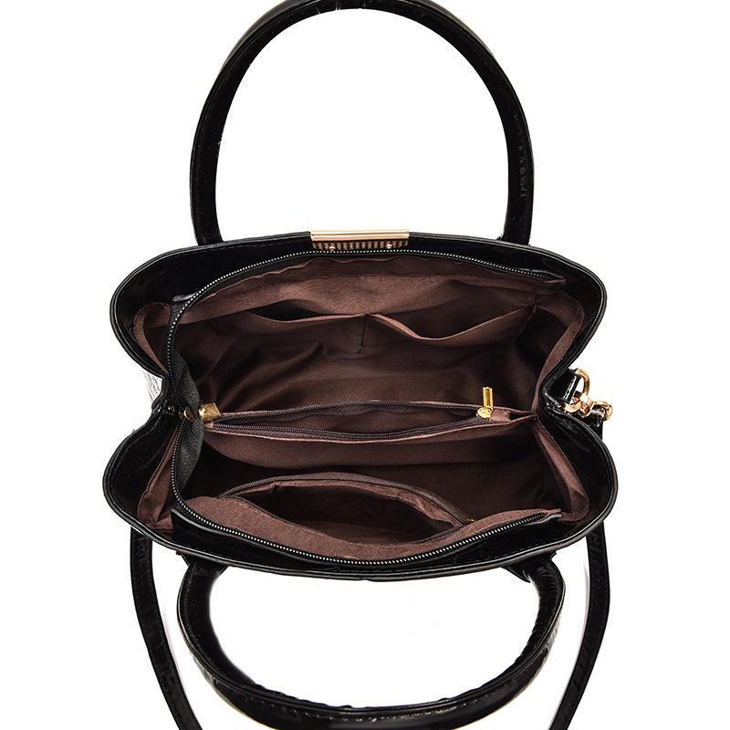 2024 Herbst/Winter Steinmuster Große Kapazität Umhängetasche - Damen Helle Lederhandtasche