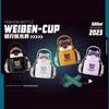 316 Stainless Steel thermos cup handle strap 600ML stainless steel straw children's straw water punk bear water cup male and female student cup
