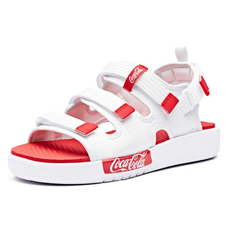 Anta Women's Coca-Cola Beach Sandals White Red 92926971A-9