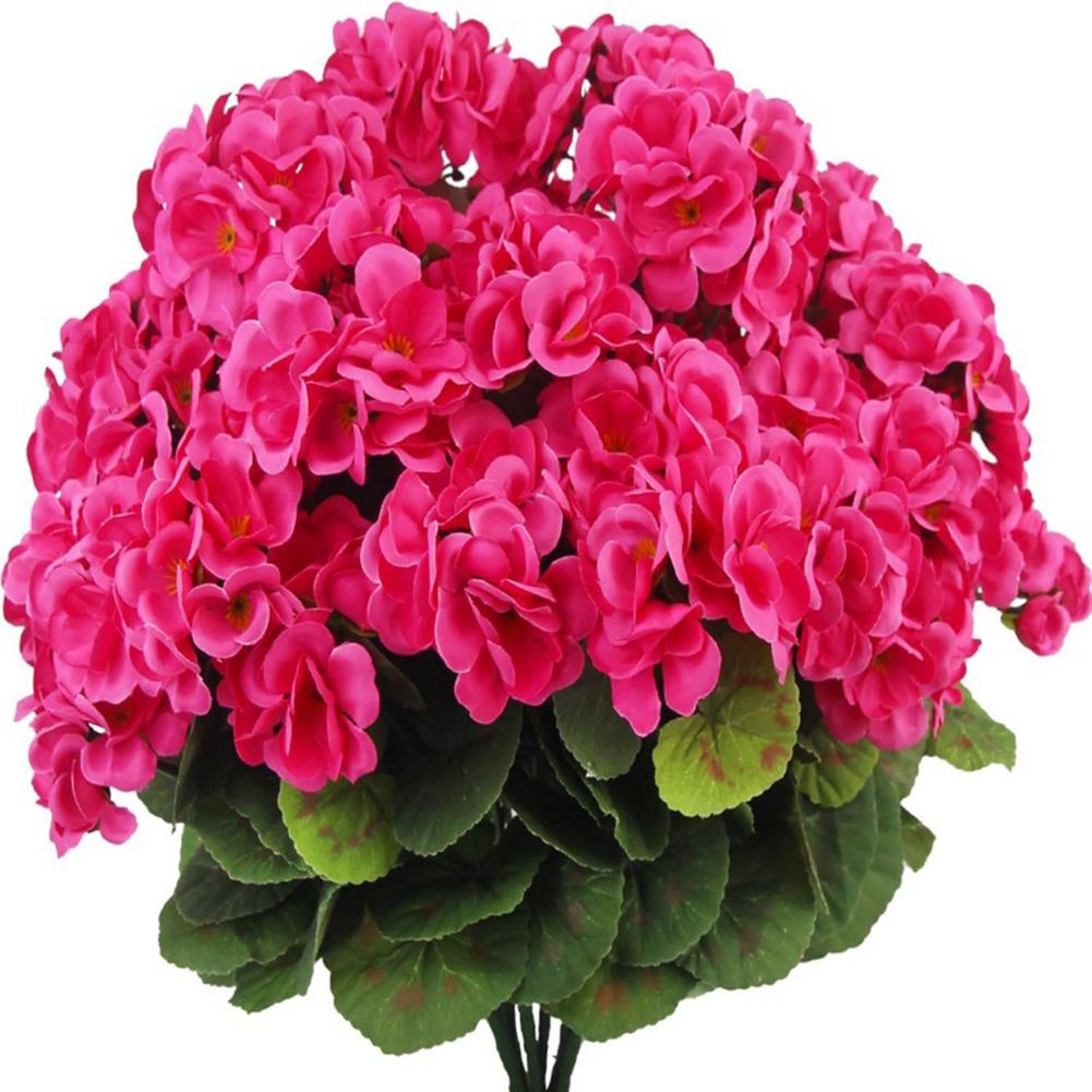 Silk Flower Arrangement Simulation Begonia Flower Lifelike Details