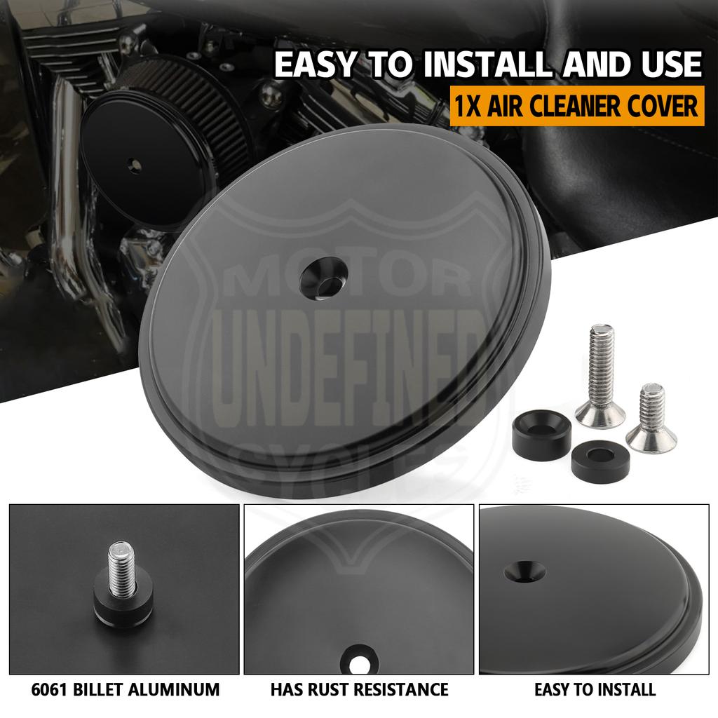 Air Filter Intake Cleaner Cover For Harley Dyna Street Bob 1999-2008 Softail Low Rider 2000-2015 Touring Electra Glide 1999-2013