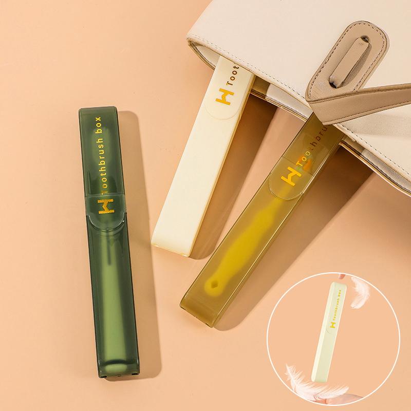Travel Portable Toothbrush Box Storage Dust-Proof Case Bathroom Accessories Protector Toothbrush Tube Cover Travel Storage