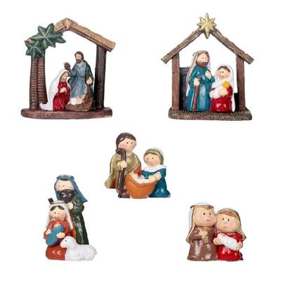 Feine Handwerkskunst Harz Jesus Geburt Verzierungen Krippenfigur Perfekt Für Christliche Gläubige Sammler