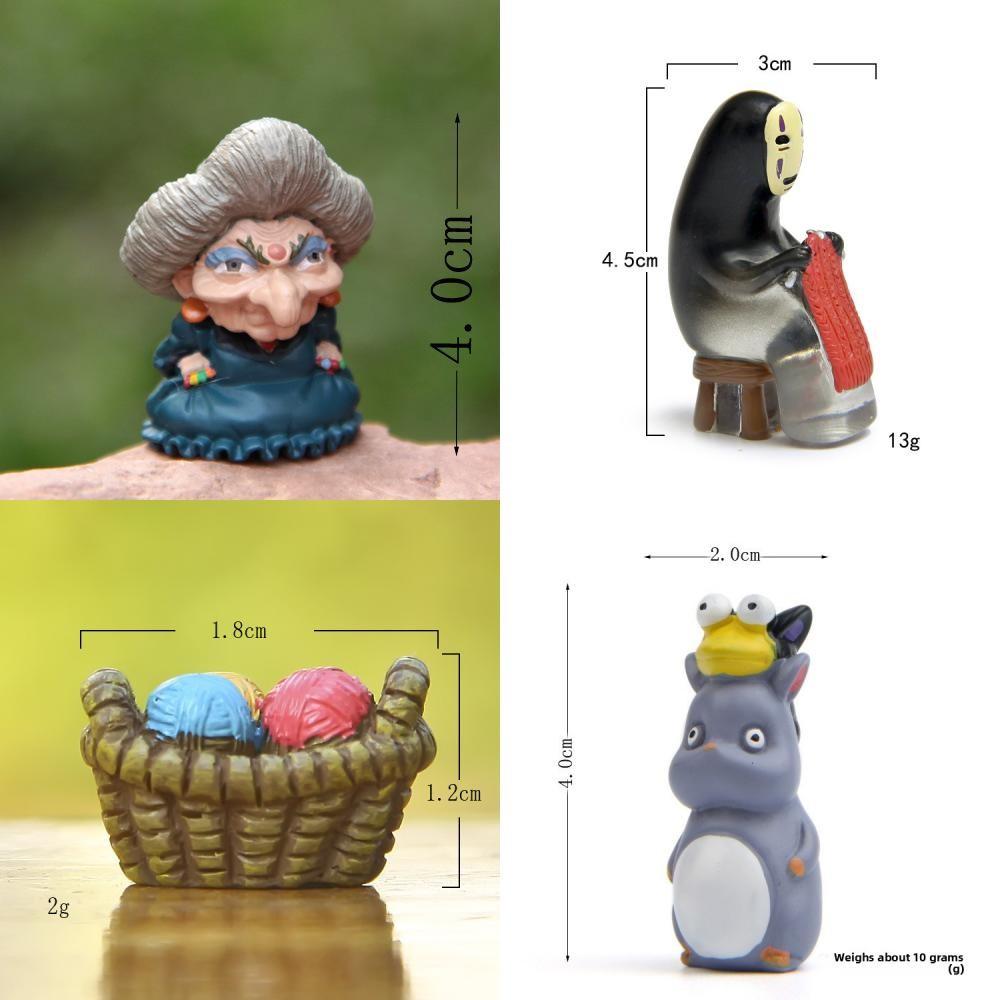 No Spirited Away Face Man Yubaba Cotton Mouse Basket Character Ornament Model