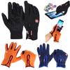 Vielseitige schwarze wasserdichte und winddichte Touchscreen-Handschuhe für Outdoor-Sportarten