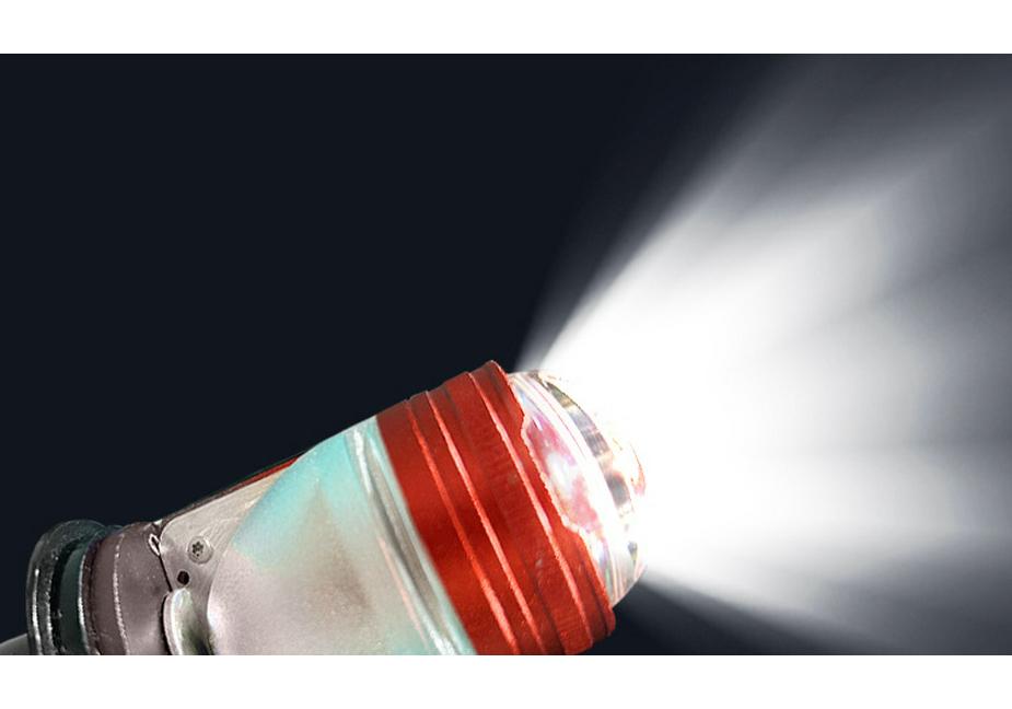 Popular Plug-in Bi-LED P10 Projector Lens Motorcycle H4 Mini Headlight with Devil Eye