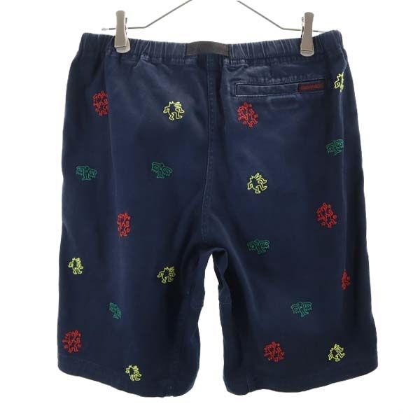 Gramicci Keith Herring Collaboration Whole Pattern Embroidery Outdoor Shorts Men's Used
