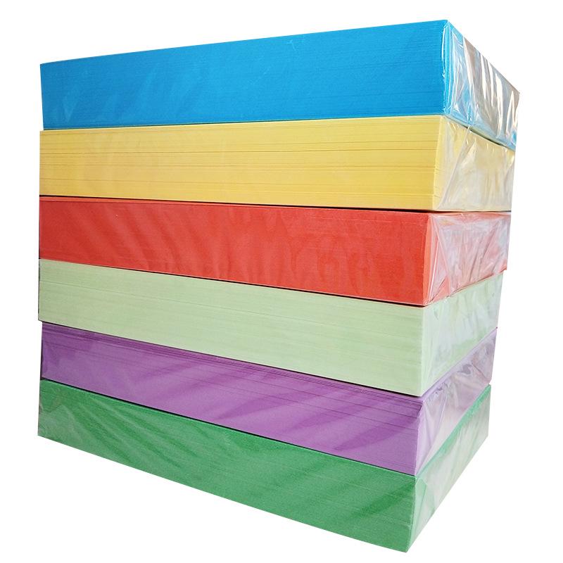 Assorted A4 Colored Paper: 500 Sheets for Printing, Photocopying & Crafts In Pink, Red, Yellow, and More.
