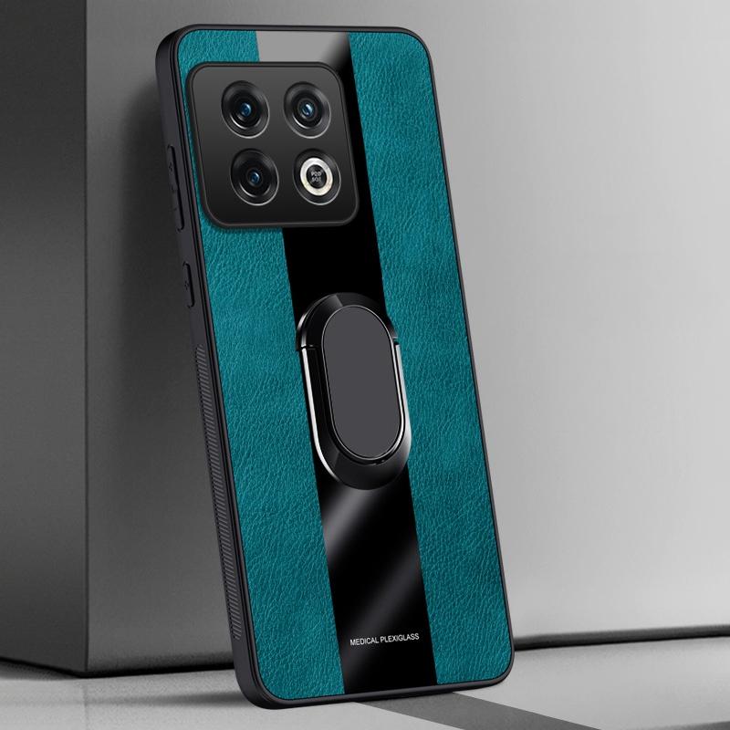 Ring Holder Leather Case For OnePlus 10 Pro 10T 10R 5G Cover Luxury Magnetic Silicone Phone Case For OnePlus Ace Pro Ace Racing