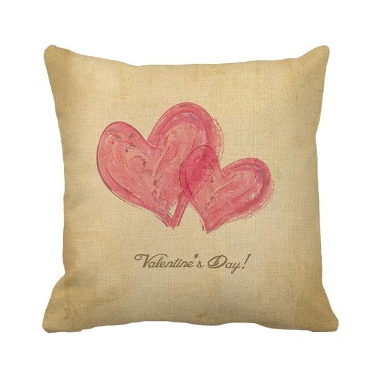 Pillow Case Comfortable Feeling Decorative Dustproof Stylish Love Cushion Cover Happy Valentine's Day Decoration for Bedroom