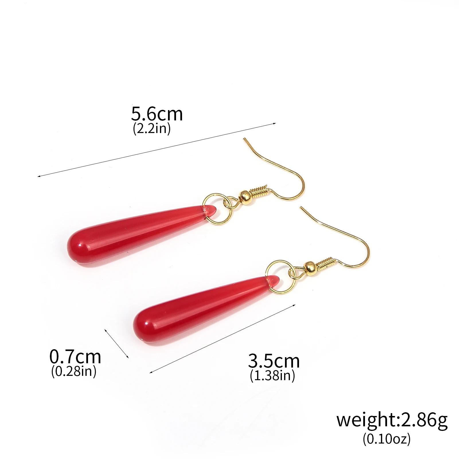 Anime Frieren: Beyond Journey s End Red Earrings Frieren At The Funeral Frieren stud Earrings Pendant Frieren Elf Cosplay Gift
