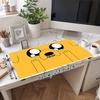 1Pc Adventure Time Jake'S Face Gaming Mouse Pad Keyboard Desk Mat Non-slip Rubber Lock Edge Waterproof Computer Mousepad for Office Home Decor S1122