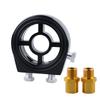 Universal Automotive Car Aluminum Oil Filter Sandwich Plate Adapter Oil Press Temp Sensor Adapter Kit With Connectors