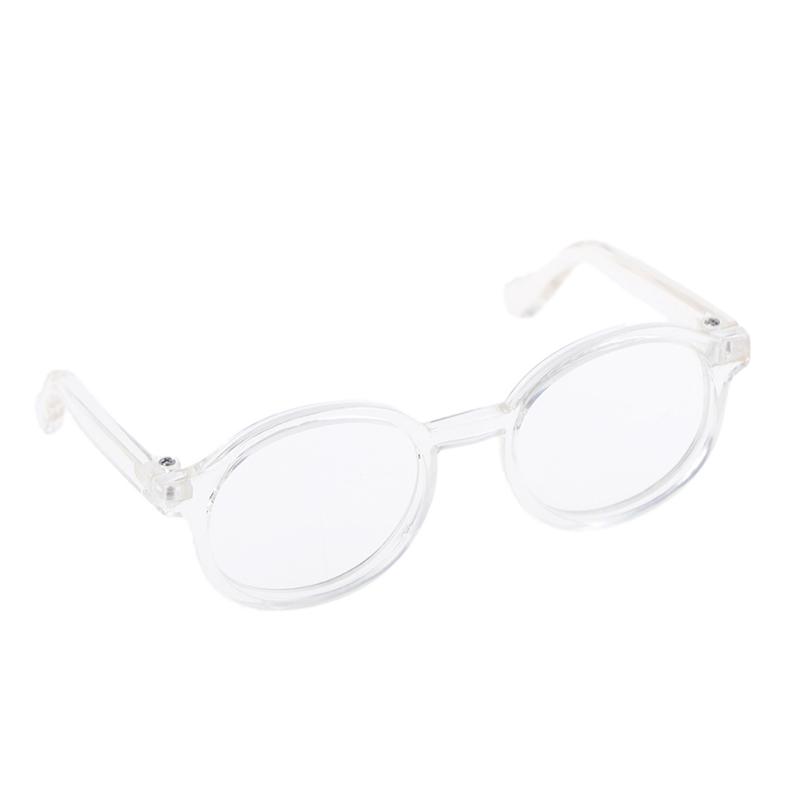 1Pcs 9CM Transparent Round Glasses For 1/6 Doll Blyth BJD Decor Accessories Toys