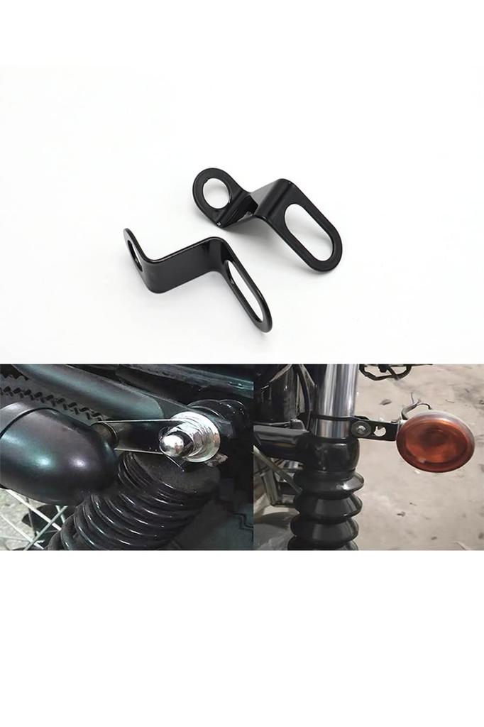 YFFSFDC Straight Black Turn Signal Stay Base for Rear Turn Signal Stays Front Turn
