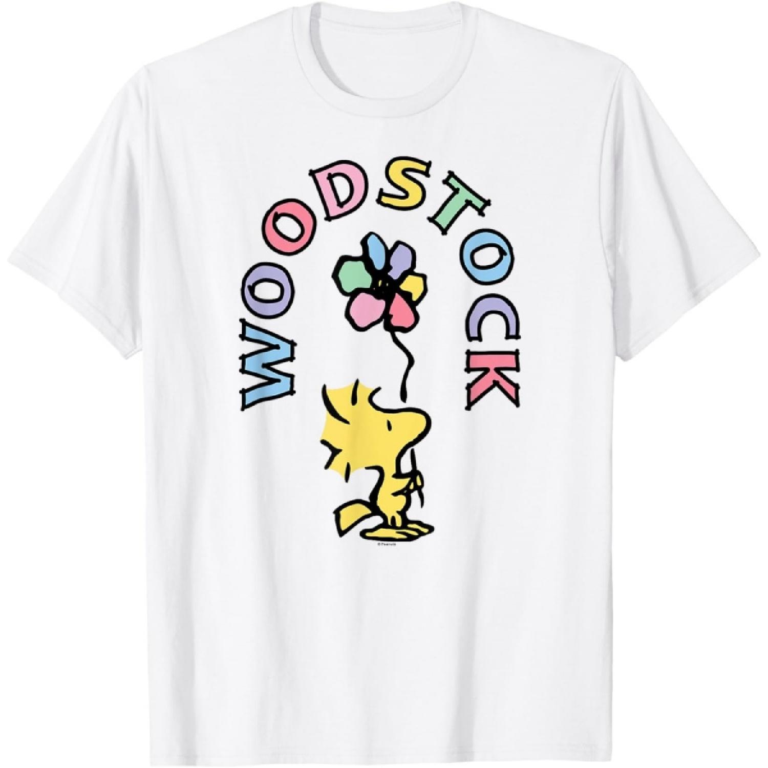Peanuts - Woodstock Flower T-Shirt XXXXXL белый