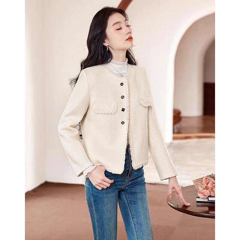 Elegante kurze Jacke aus Wollmischung für Damen