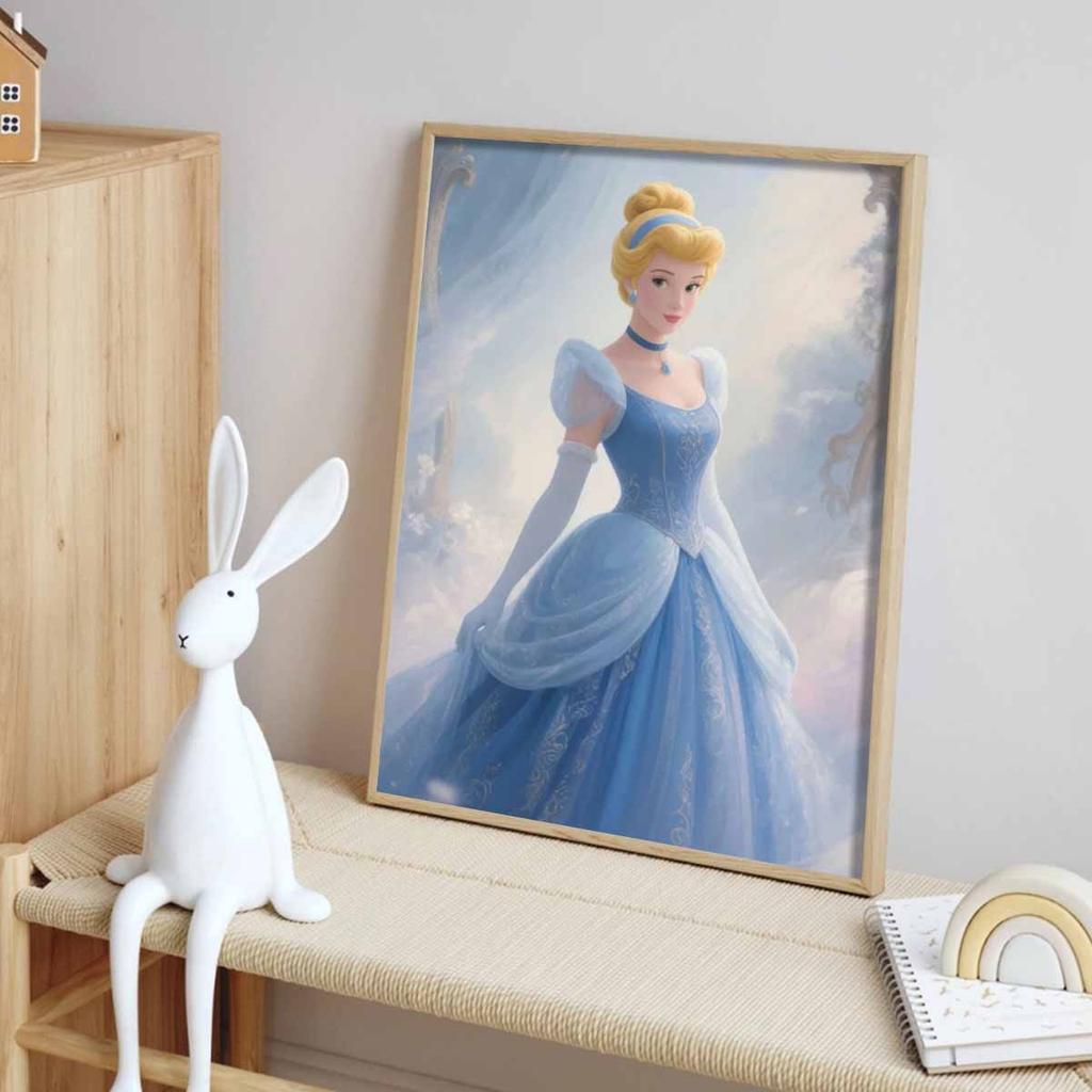 DIY Diamond Painting The Princess In The Oil Painting Cross Stitch Kit Mosaic Art Diamond Painting Full Circle Diamond Home Decoration