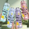 1PC Daddys Little Girl Balloon 750ml Color Plastic Sports Water Bottle Leakproof Flip Straw Lid Suitable for Sports Office Home Use