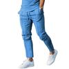 Fashion Men's Sweatpants Spring and Autumn Casual Pants High Street Pants Solid Colour Slim Car Fold Men's Casual Pants