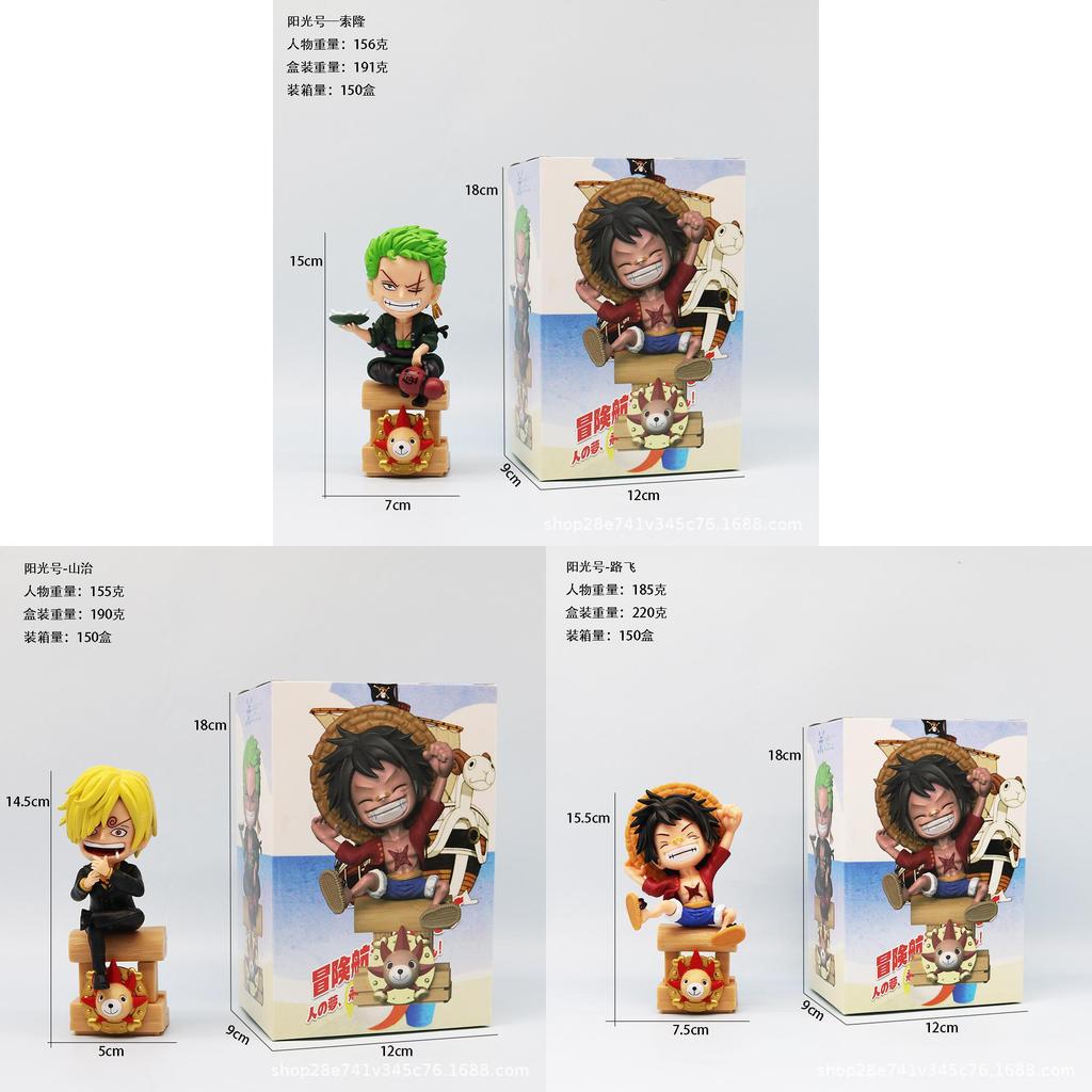One Piece Luffy Zoro Sanji Pvc Collectible Figures For Manga Enthusiasts