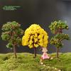 Mini Cherry Blossom Bonsai: Artificial Green Plant Decoration for Micro Landscapes.