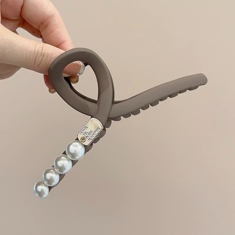 Massive schwarze matte große Haarklammern aus Acryl, Haarnadeln, Hai-Clip, Haarspange, Krabben-Haarspangen, Kopfbedeckung für Frauen, Haar-Accessoires