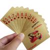 24K Gold Spielkarten Plastik Poker Spielkarten Deck Folien Pokerkarten Pack Magie Wasserdichte Karten Geschenk Sammlung Spiel
