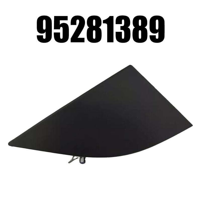 Car Repair Front Left Mirror Trim Triangle Trim Black Non-deformation Replacement tallation Easy tallation