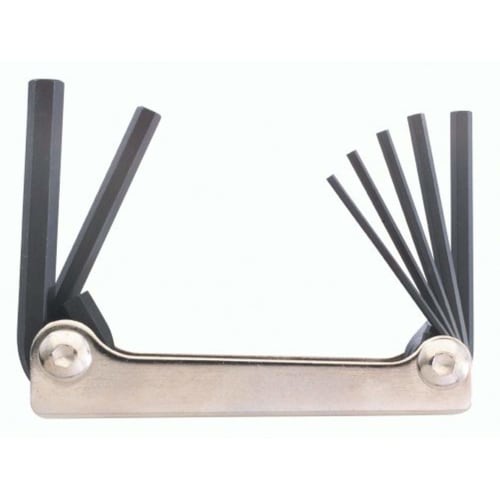 

Сделано в США, шестигранный ключ BONDHUS, металлический инструмент в стиле ножа, покрытие из черного оксида, набор из 7 штук (1,5, 2, 2,5, 3, 4, 5, 6 мм) MHF7MS Нет. 14592