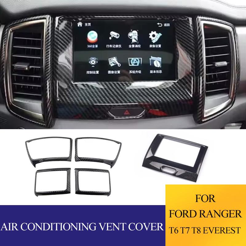 For Ford RANGER T6 T7 T8 Everest 2015-2026 Car Air Conditioning Dashboard Vent Cover Outlet Decoration accessories