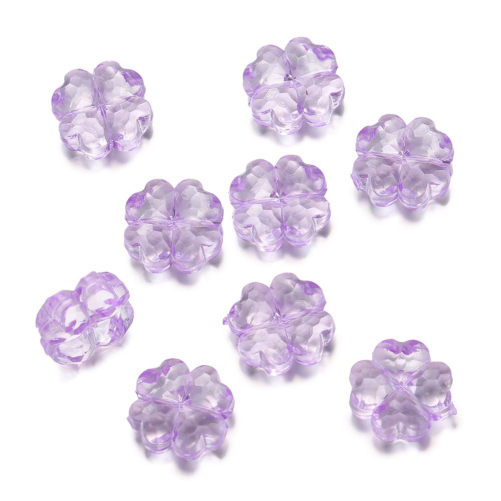 20pcs/Lots Acrylic Colored Bead DIY Bracelets Necklaces Flower Shape Spacer Loose Beads for Jewelry Making DIY Earring Supplies